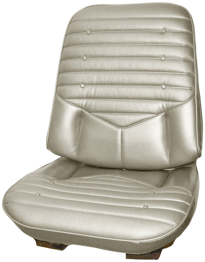 70 CUTLASS 'S'/442 BUCKET SEAT UPHOLSTERY - PEARL WHITE