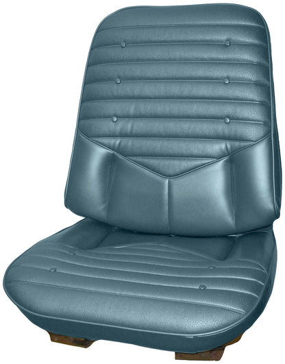 70 CUTLASS 'S'/442 BUCKET SEAT UPHOLSTERY - BLUE