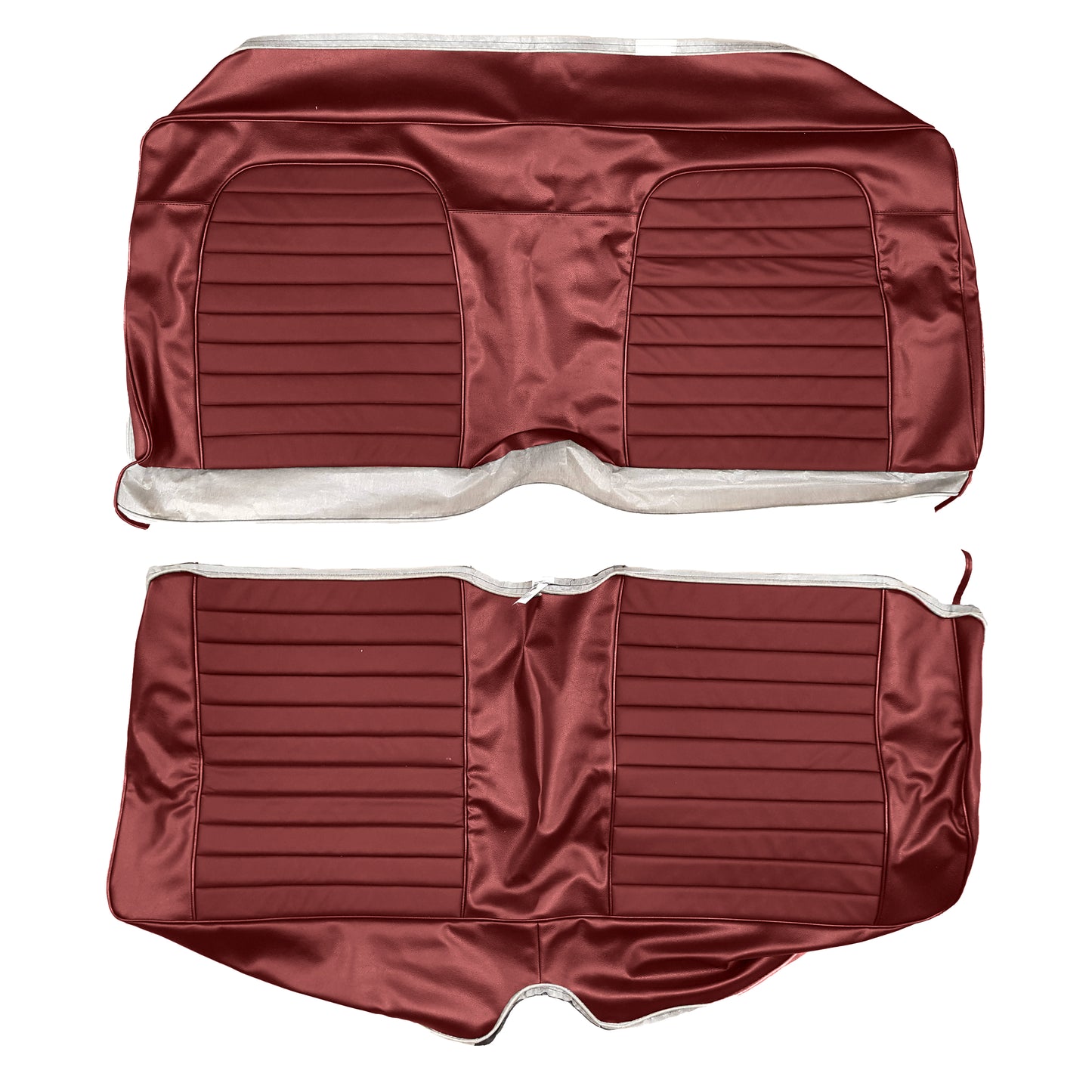 1971 JAVELIN/AMX REAR LEATHER UPHOLSTERY - RED