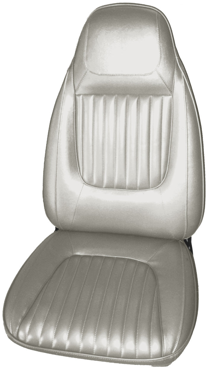 71 CHALLENGER "DELUXE" BUCKET SEAT UPHOLSTERY - WHITE