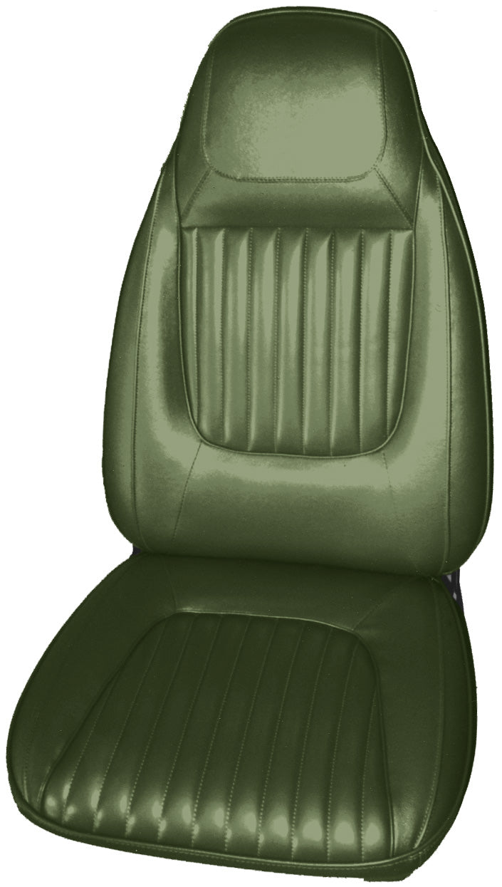 71 CHALLENGER "DELUXE" BUCKET SEAT UPHOLSTERY - GREEN