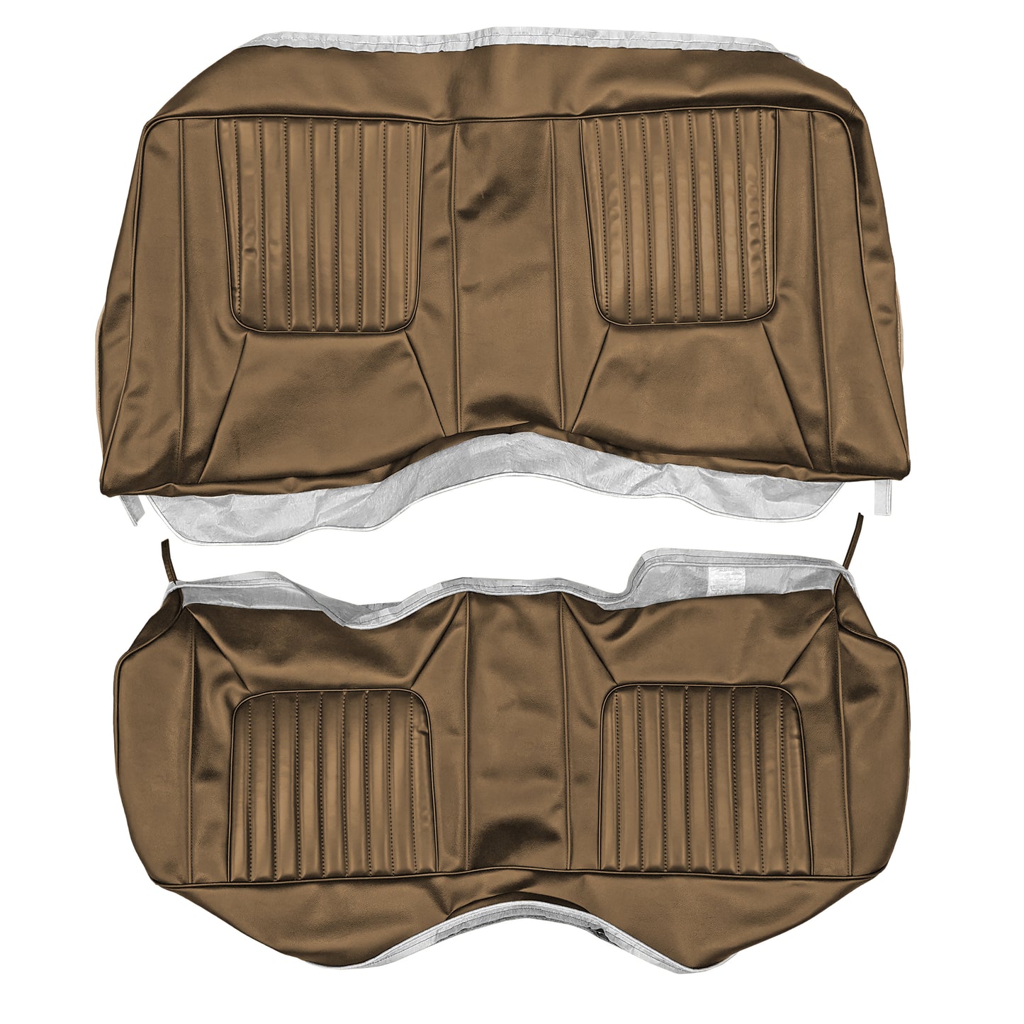 71 CHALLENGER "DELUXE" HARDTOP REAR UPHOLSTERY - BROWN