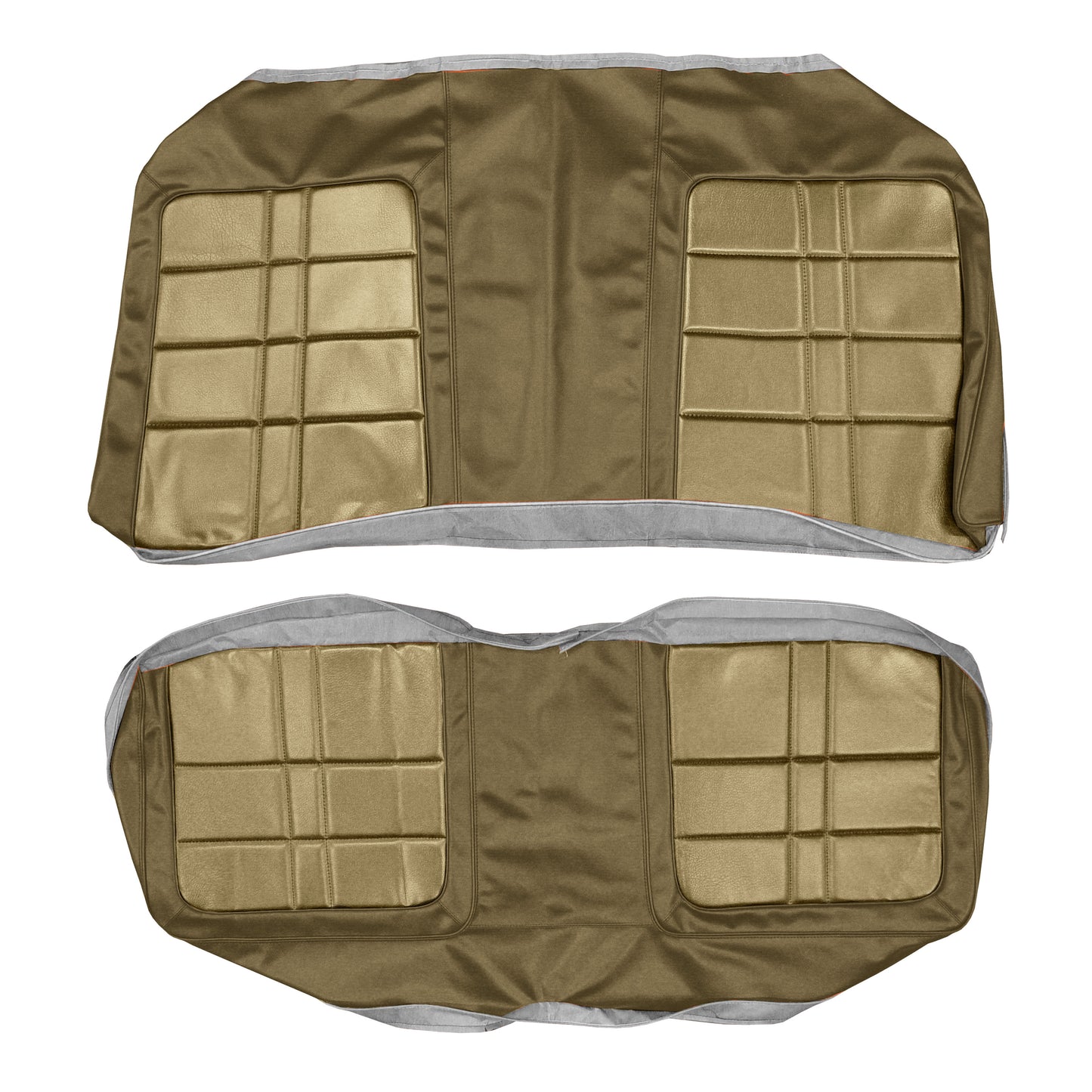71 DEMON/DUSTER REAR UPHOLSTERY - TAN/BROWN