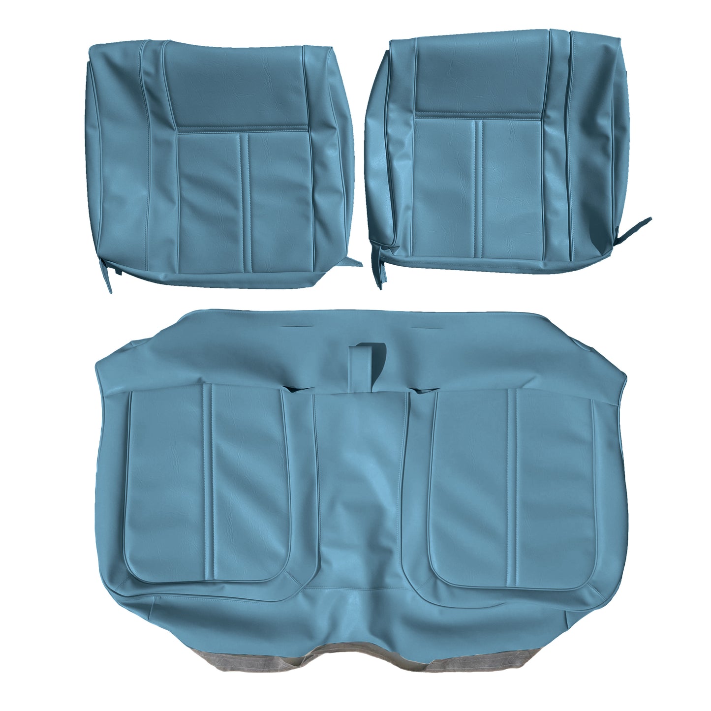 71 SATELLITE SEBRING/ROADRUNNER "DECOR" SPLIT BENCH UPHOLSTERY - BRIGHT BLUE