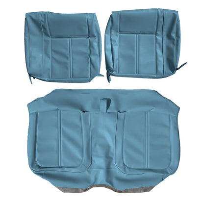 71 SATELLITE SEBRING/ROADRUNNER "DECOR" SPLIT BENCH UPHOLSTERY - BRIGHT BLUE