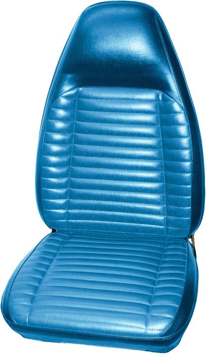71 CHARGER/SUPERBEE/SATELLITE/ROADRUNNER/GTX BUCKET SEAT UPHOLSTERY - BRIGHT BLUE