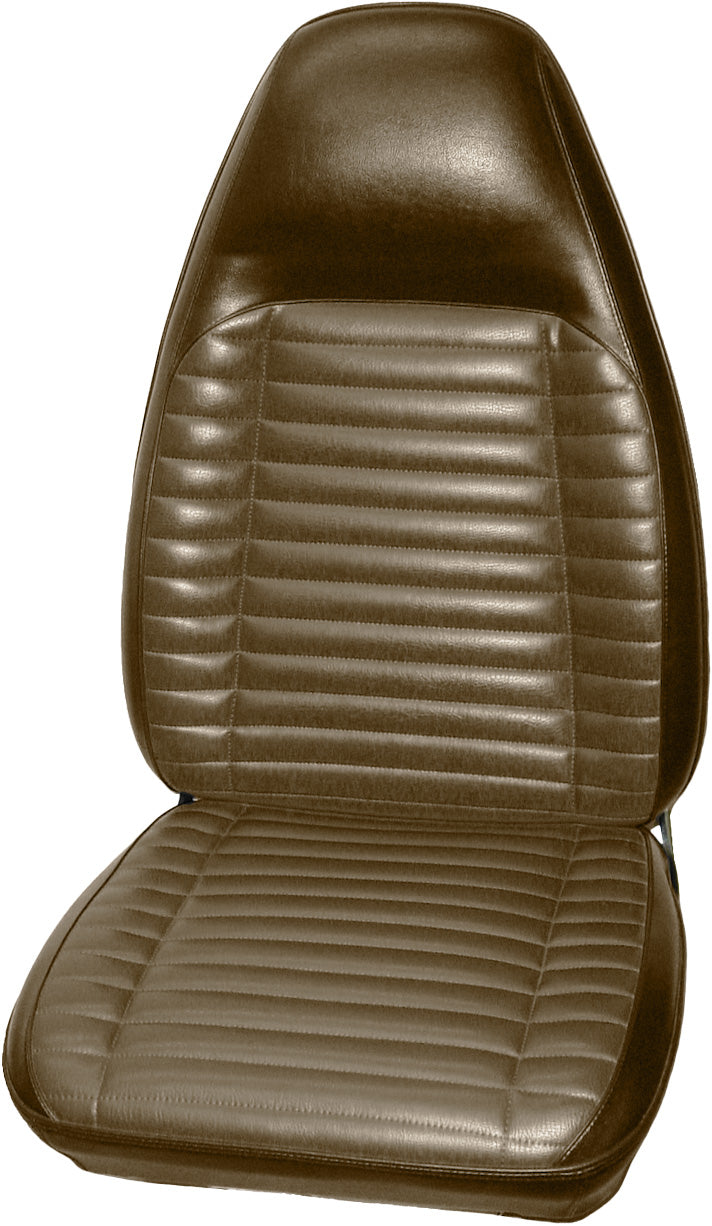 71 CHARGER/SUPERBEE/SATELLITE/ROADRUNNER/GTX BUCKET SEAT UPHOLSTERY - BROWN