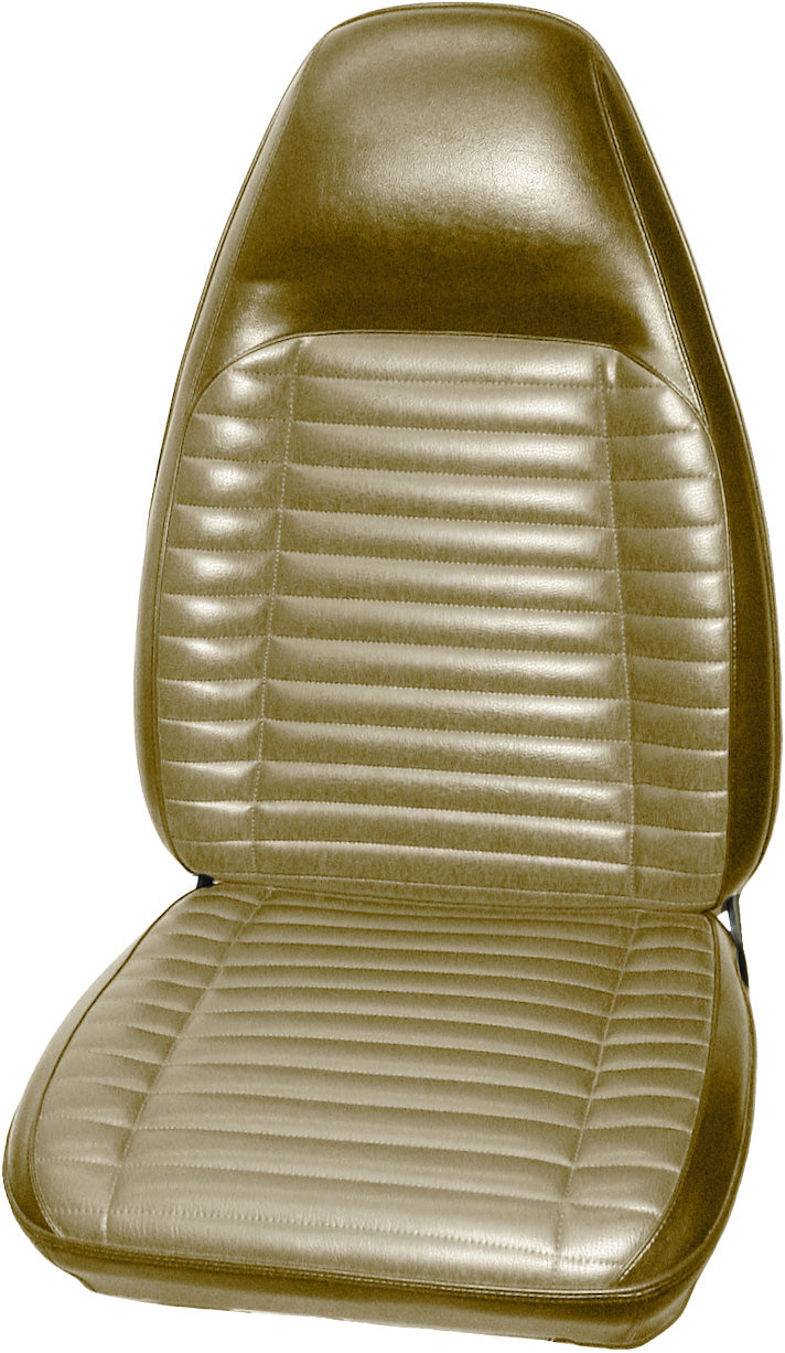 71 CHARGER/SUPERBEE/SATELLITE/ROADRUNNER/GTX BUCKET SEAT UPHOLSTERY - EMBER GOLD