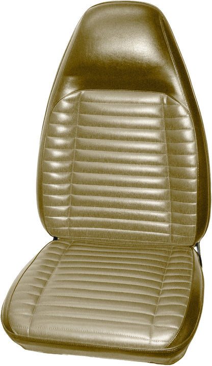 71 CHARGER/SUPERBEE/SATELLITE/ROADRUNNER/GTX BUCKET SEAT UPHOLSTERY - EMBER GOLD