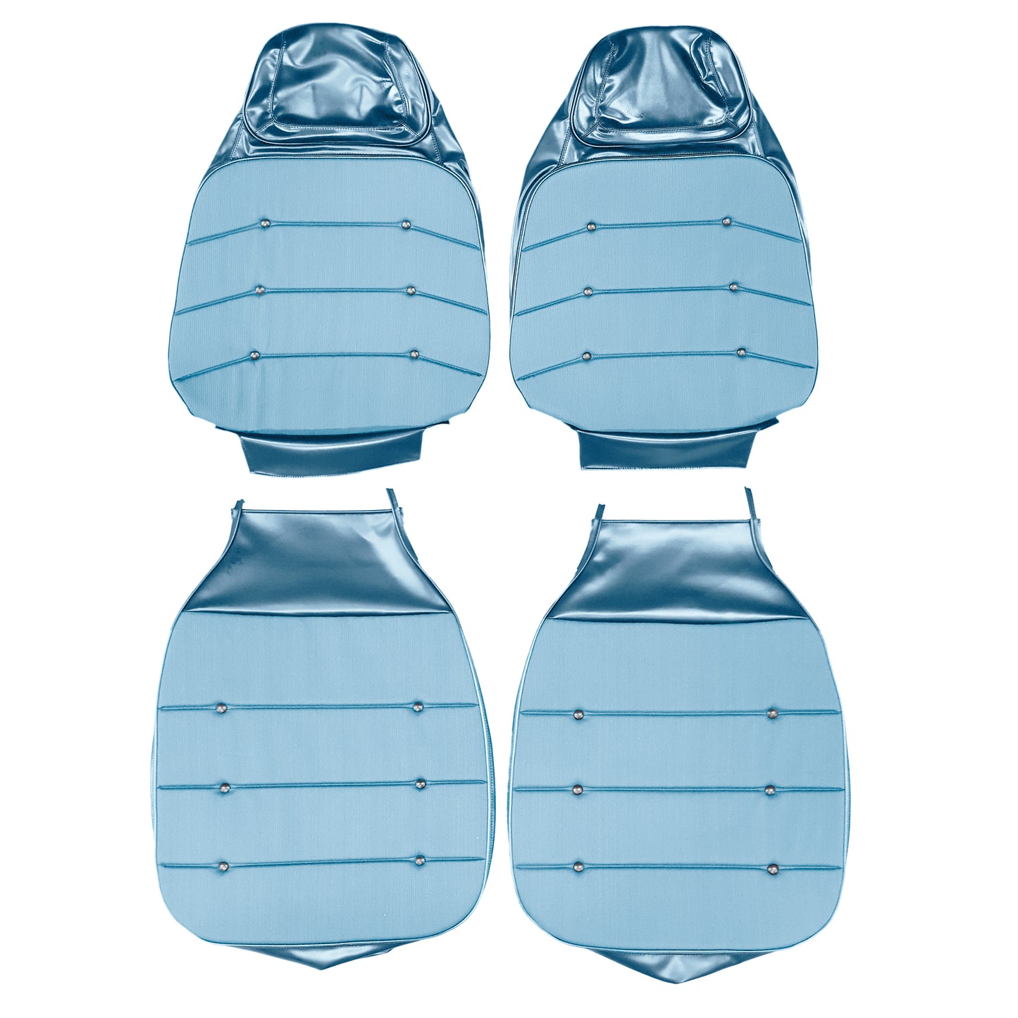 71 CHARGER SE BUCKET SEAT CLOTH UPHOLSTERY - SRM BLUE RIBBED CLOTH/BRIGHT BLUE