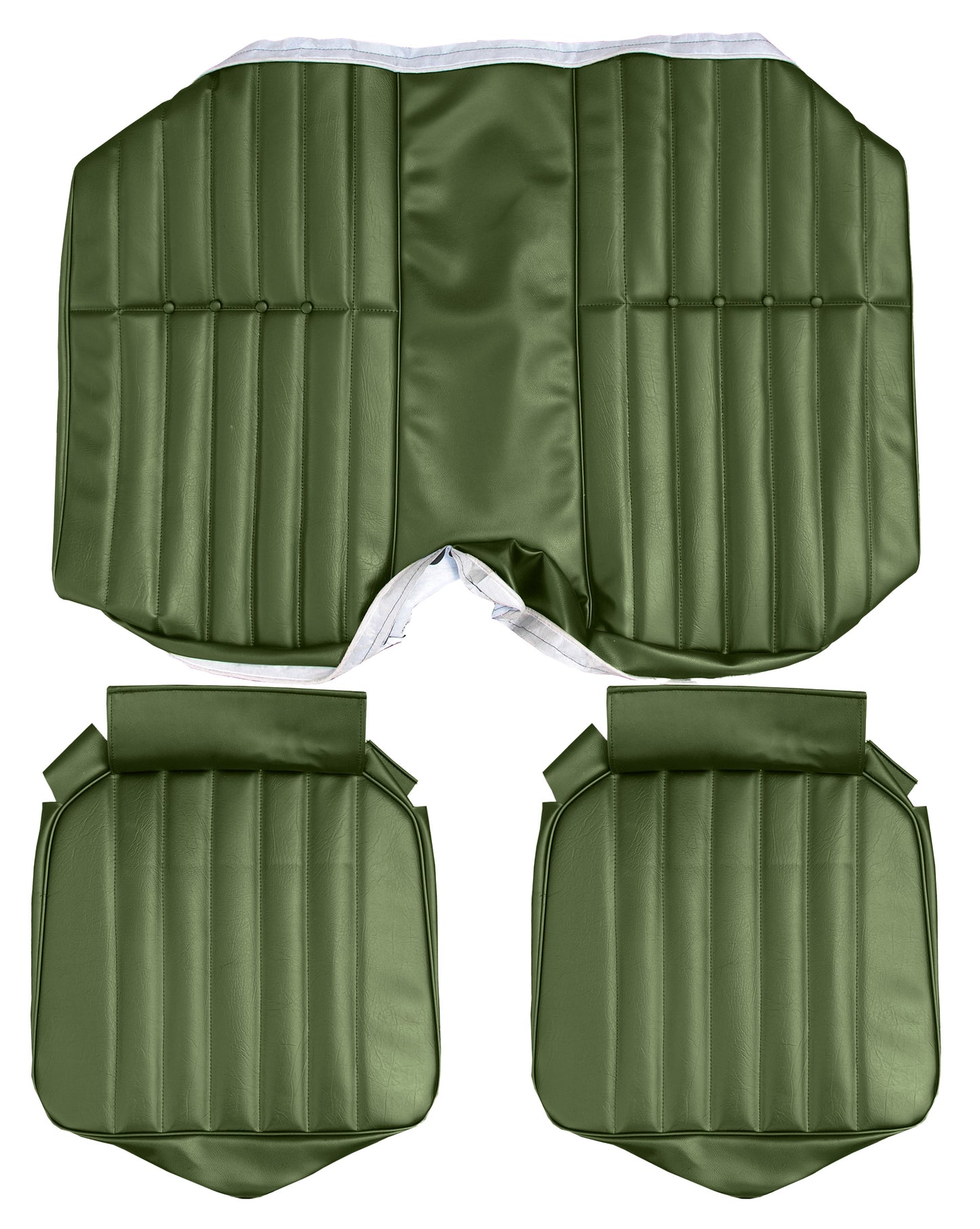 71 CAMARO "STANDARD" HARDTOP REAR UPHOLSTERY - JADE GREEN