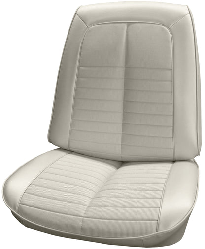 71 GTO/LEMANS SPORT BUCKET SEAT UPHOLSTERY - PEARL WHITE