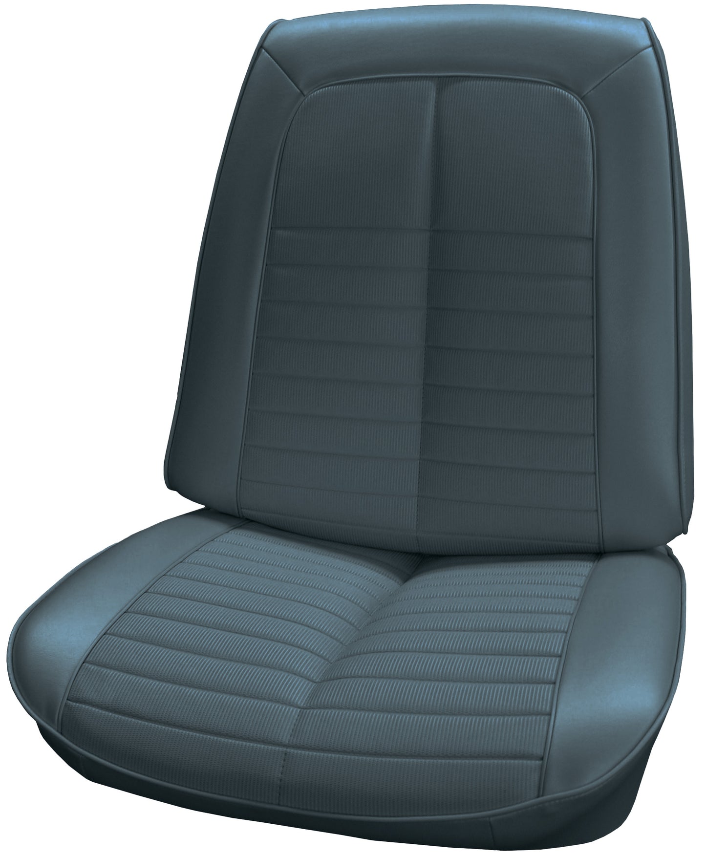 71 GTO/LEMANS SPORT BUCKET SEAT UPHOLSTERY - BLUE