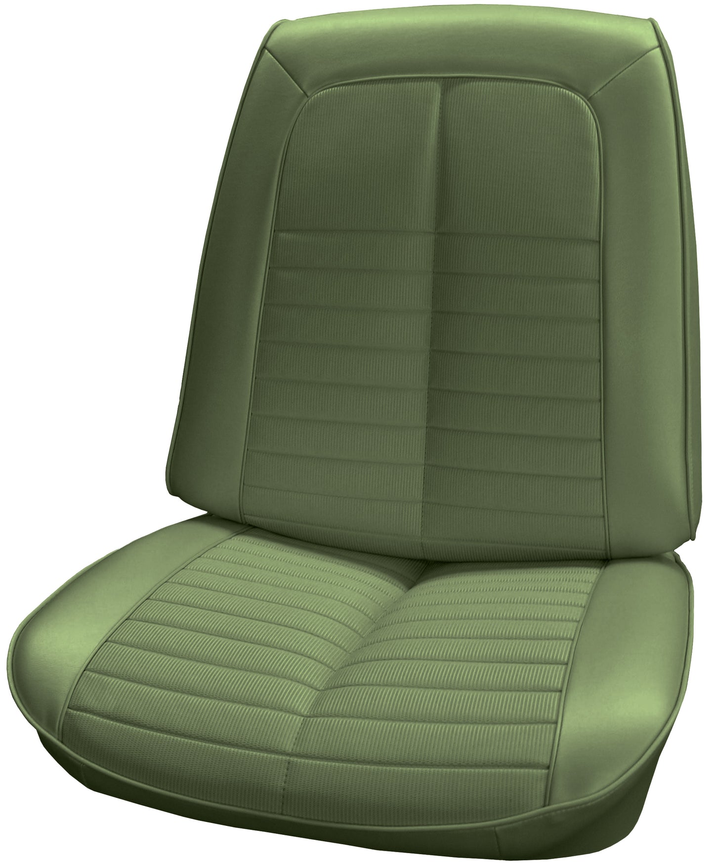 71 GTO/LEMANS SPORT BUCKET SEAT UPHOLSTERY - JADE GREEN