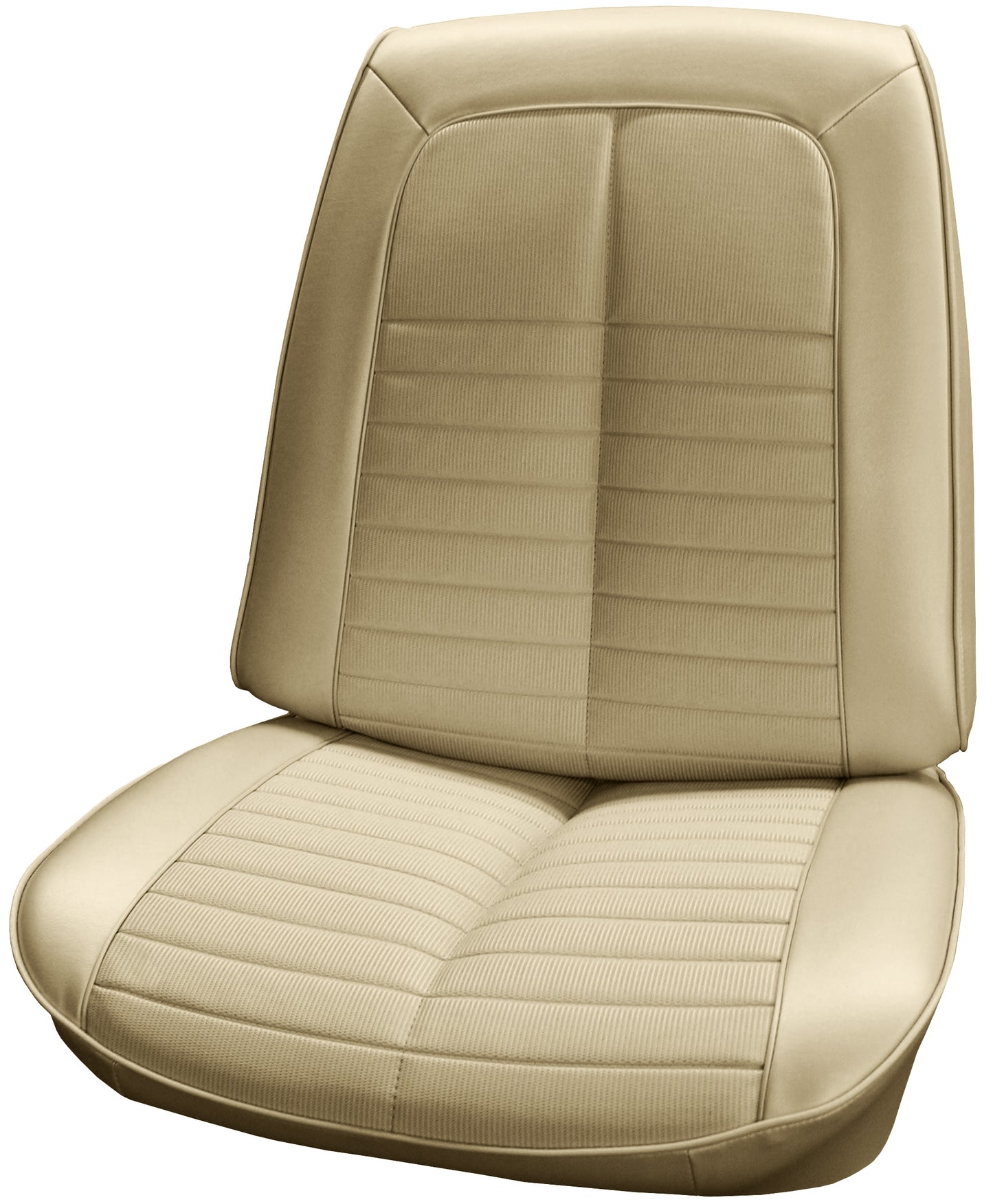 71 GTO/LEMANS SPORT BUCKET SEAT UPHOLSTERY - SANDALWOOD