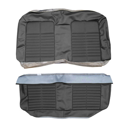 71 GTO/LEMANS SPORT HARDTOP REAR UPHOLSTERY - BLACK