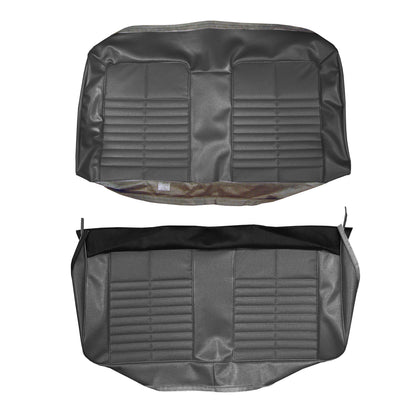 71 GTO/LEMANS SPORT CONVERTIBLE REAR UPHOLSTERY - BLACK