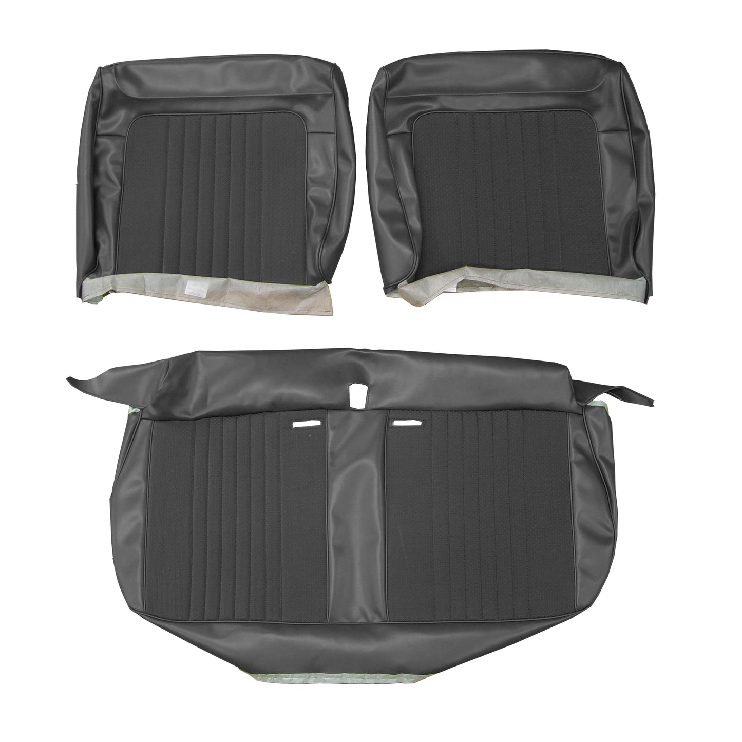 71 MALIBU SPLIT BENCH CLOTH UPHOLSTERY - SRM BLACK CLOTH/BLACK