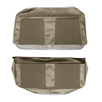 71 MALIBU HARDTOP REAR CLOTH UPHOLSTERY - SRM SANDALWOOD CLOTH/SANDALWOOD