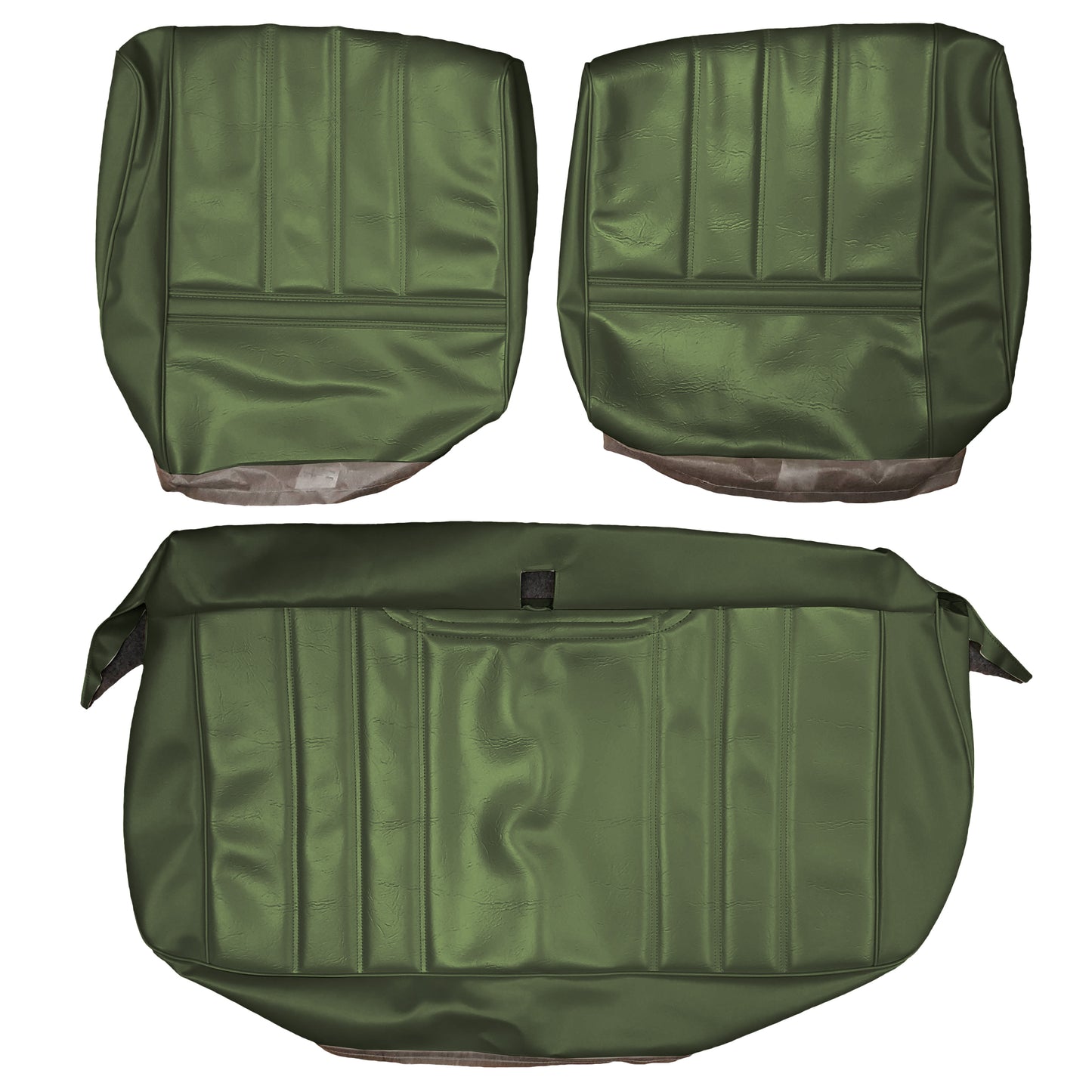 72 CUTLASS SPLIT BENCH UPHOLSTERY - MEDIUM GREEN