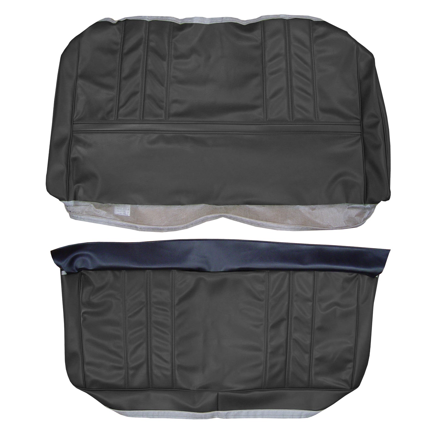 71 CUTLASS HARDTOP COUPE REAR UPHOLSTERY - BLACK