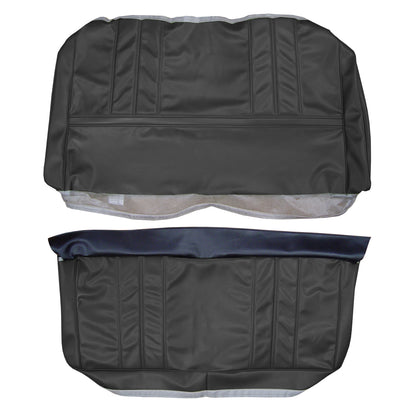 71 CUTLASS HARDTOP COUPE REAR UPHOLSTERY - BLACK