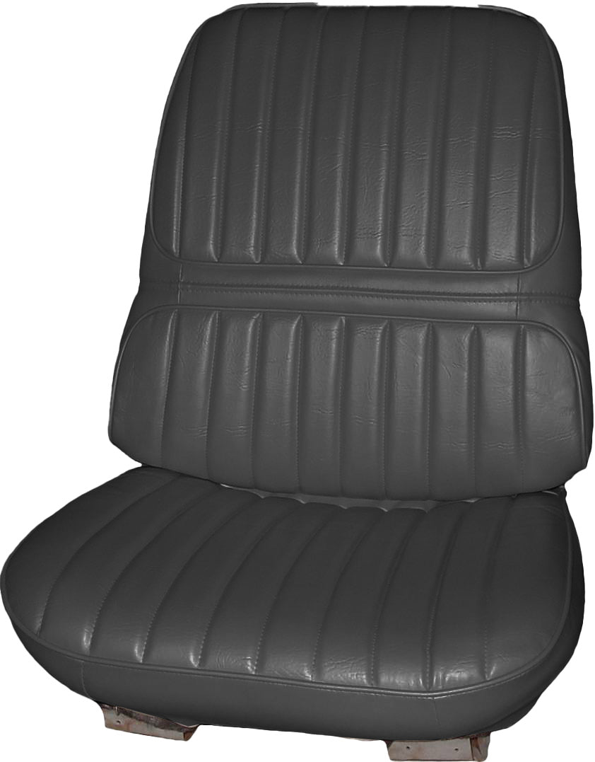 71-72 CUTLASS SUPREME/442 BUCKET SEAT UPHOLSTERY - BLACK
