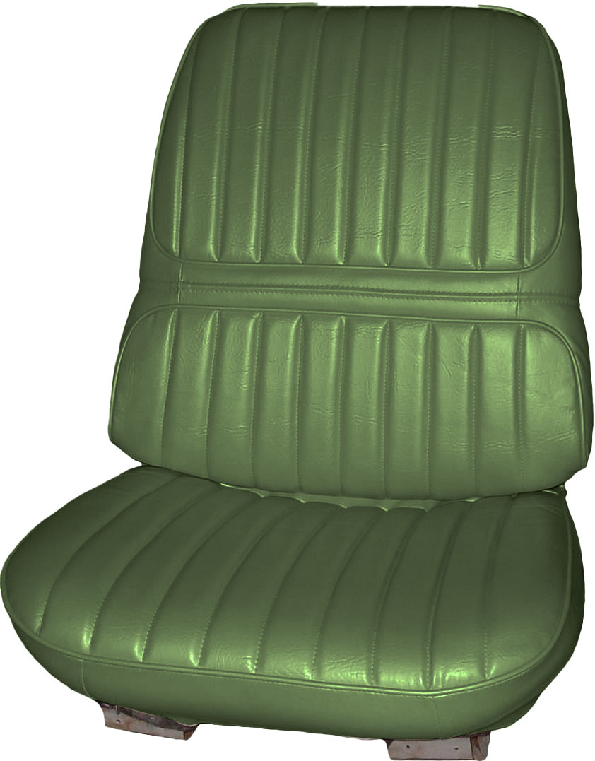 71 CUTLASS SUPREME/442 BUCKET SEAT UPHOLSTERY - JADE GREEN