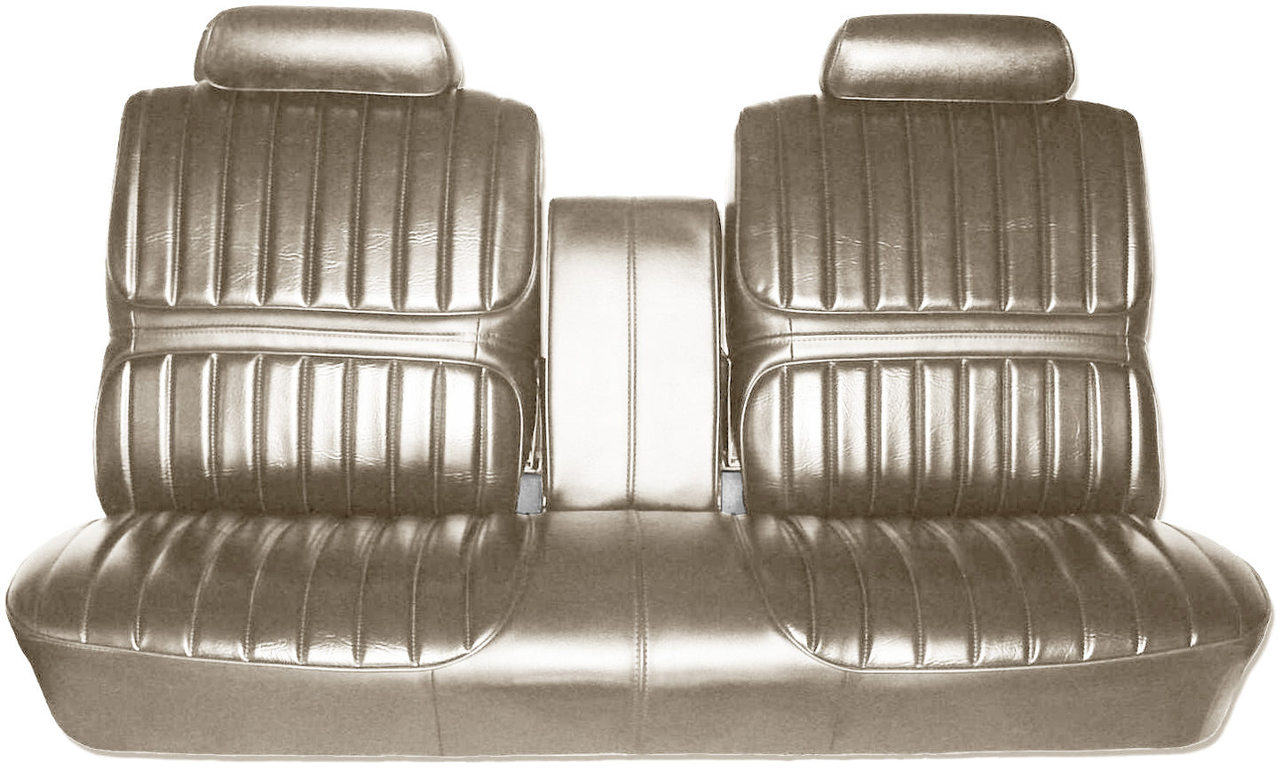 72 CUTLASS SUPREME/442 SPLIT BENCH W/ C.A.R. UPHOLSTERY - WHITE