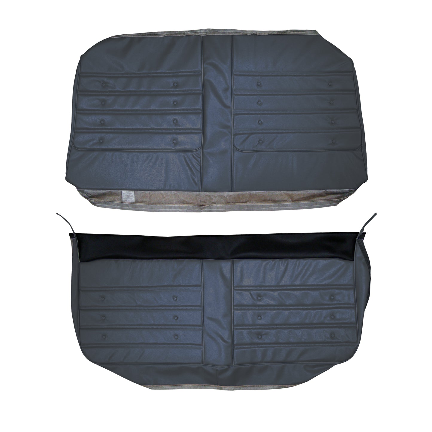71 CUTLASS 'S'/442 HARDTOP COUPE REAR UPHOLSTERY - BLUE