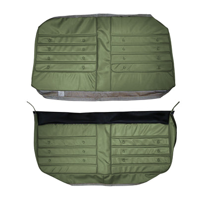 71 CUTLASS 'S'/442 HARDTOP COUPE REAR UPHOLSTERY - JADE GREEN