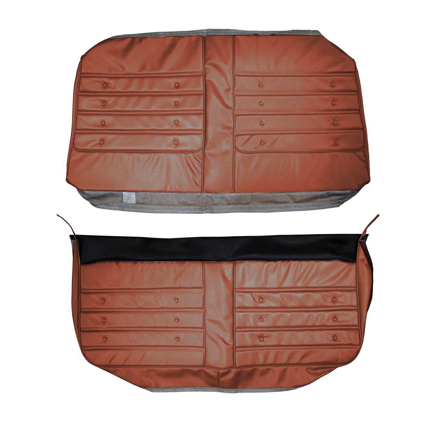 71 CUTLASS 'S'/442 HARDTOP COUPE REAR UPHOLSTERY - SIENNA