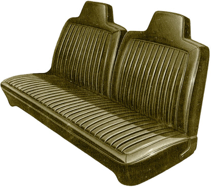 72 DART/DEMON/SCAMP/DUSTER SPLIT BENCH W/ 7" HEADREST UPHOLSTERY - EMBER GOLD