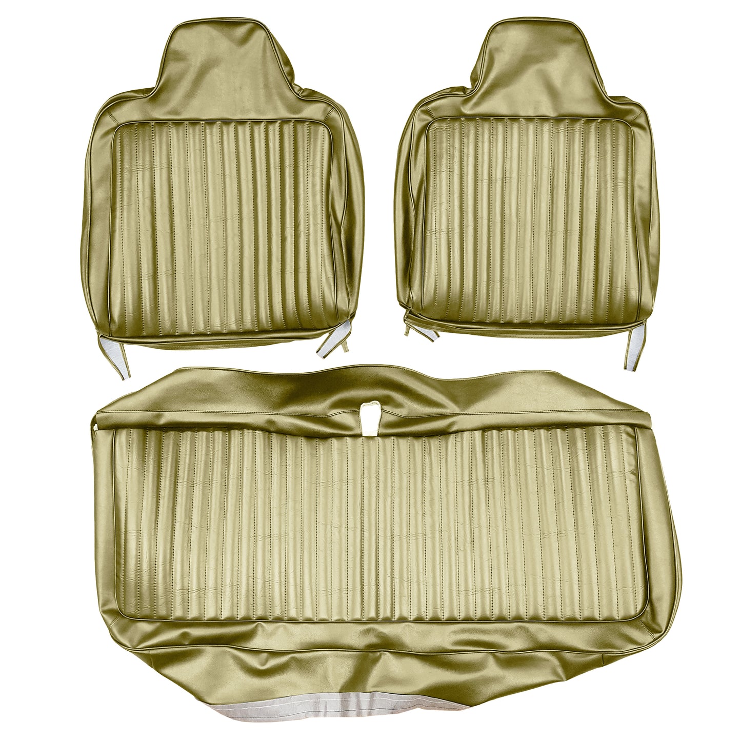72 DART/DEMON/SCAMP/DUSTER SPLIT BENCH W/ 9" HEADREST UPHOLSTERY - EMBER GOLD