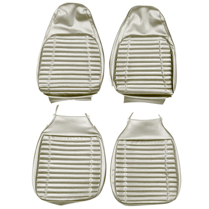 72 SATELLITE SEBRING/ROADRUNNER/GTX BUCKET SEAT UPHOLSTERY - WHITE