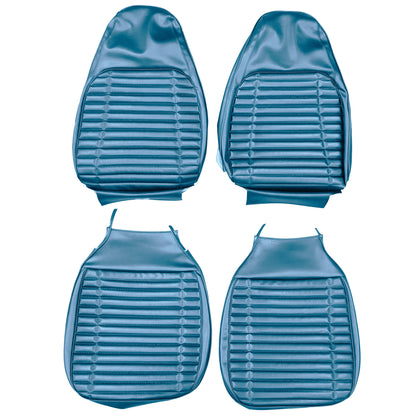 72 SATELLITE SEBRING/ROADRUNNER/GTX BUCKET SEAT UPHOLSTERY - BRIGHT BLUE