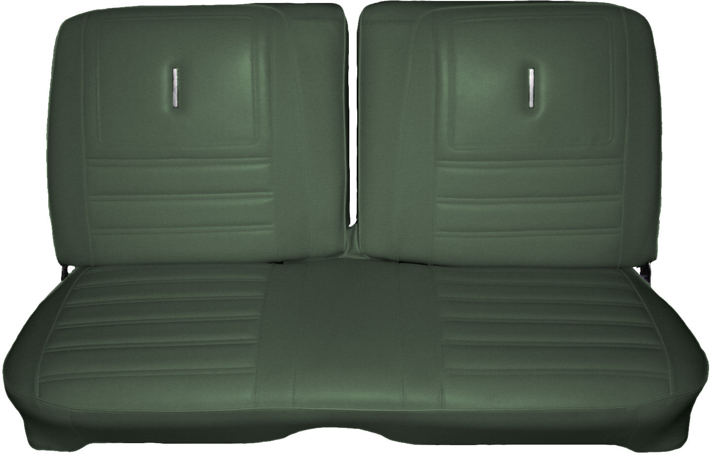 72 SATELLITE SEBRING/ROADRUNNER "DECOR" SPLIT BENCH UPHOLSTERY - GREEN