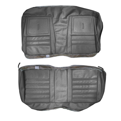 72 SATELLITE SEBRING/ROADRUNNER "DECOR" REAR UPHOLSTERY - BLACK