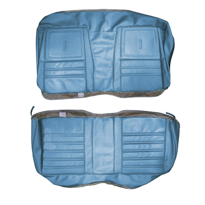 72 SATELLITE SEBRING/ROADRUNNER "DECOR" REAR UPHOLSTERY - BRIGHT BLUE