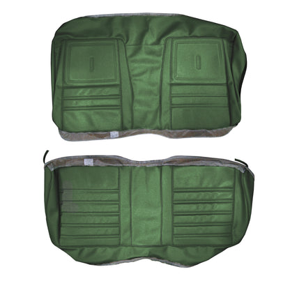 72 SATELLITE SEBRING/ROADRUNNER "DECOR" REAR UPHOLSTERY - GREEN