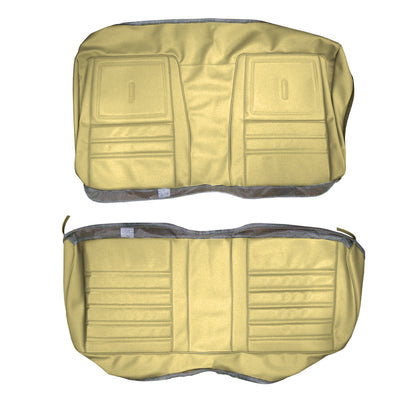 72 SATELLITE SEBRING/ROADRUNNER "DECOR" REAR UPHOLSTERY - EMBER GOLD