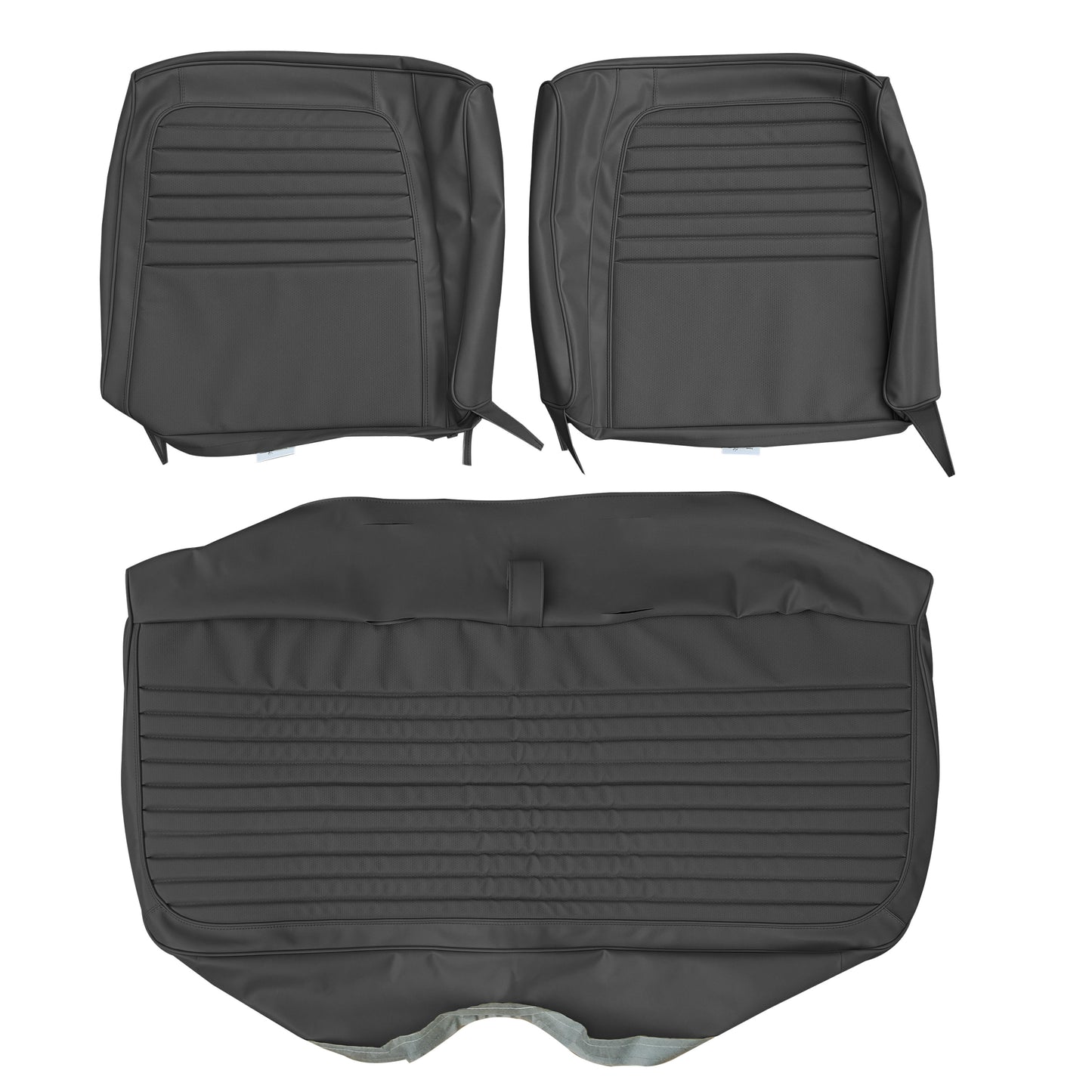72 CHARGER "DELUXE" SPLIT BENCH UPHOLSTERY - BLACK