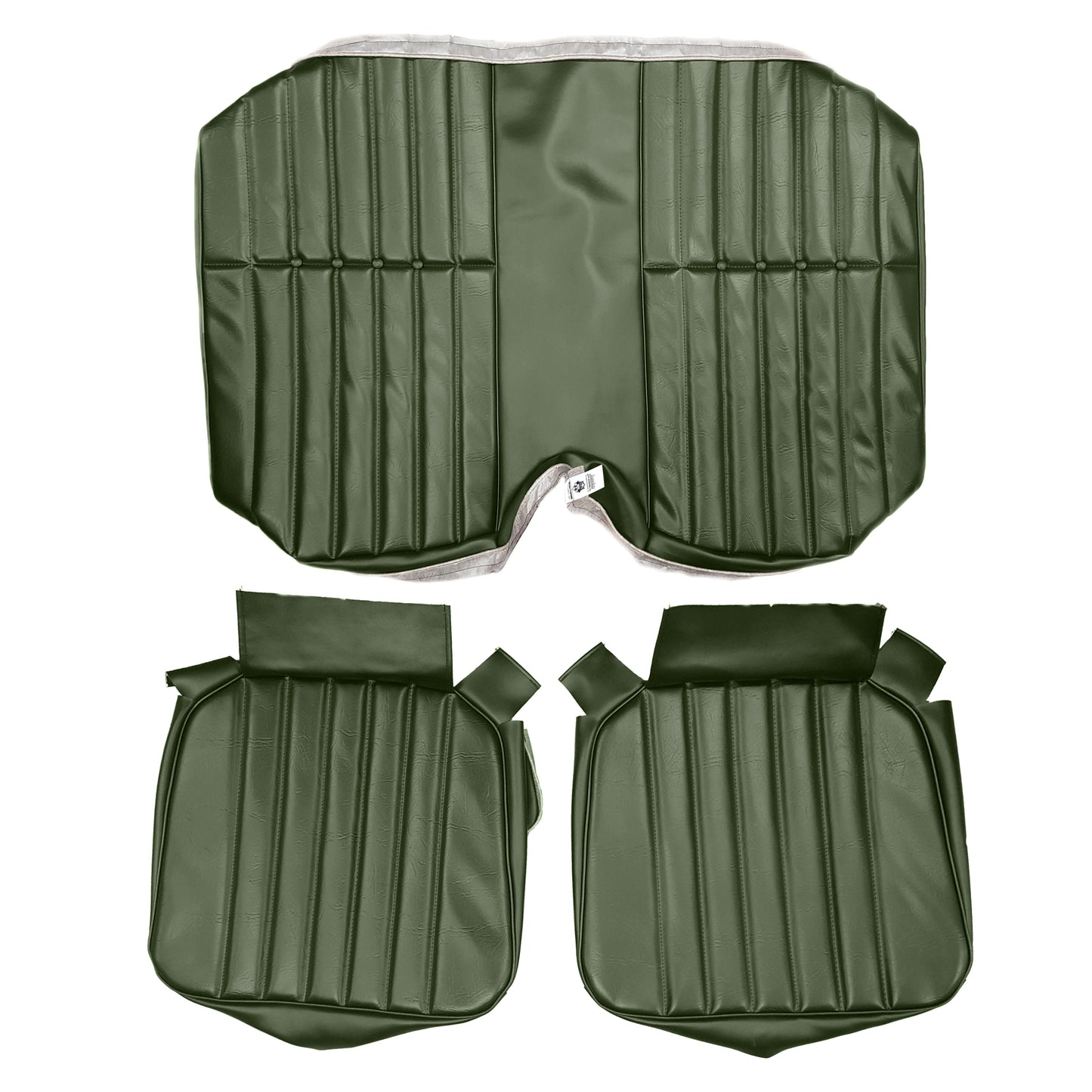 72 CAMARO "STANDARD" HARDTOP REAR UPHOLSTERY - GREEN