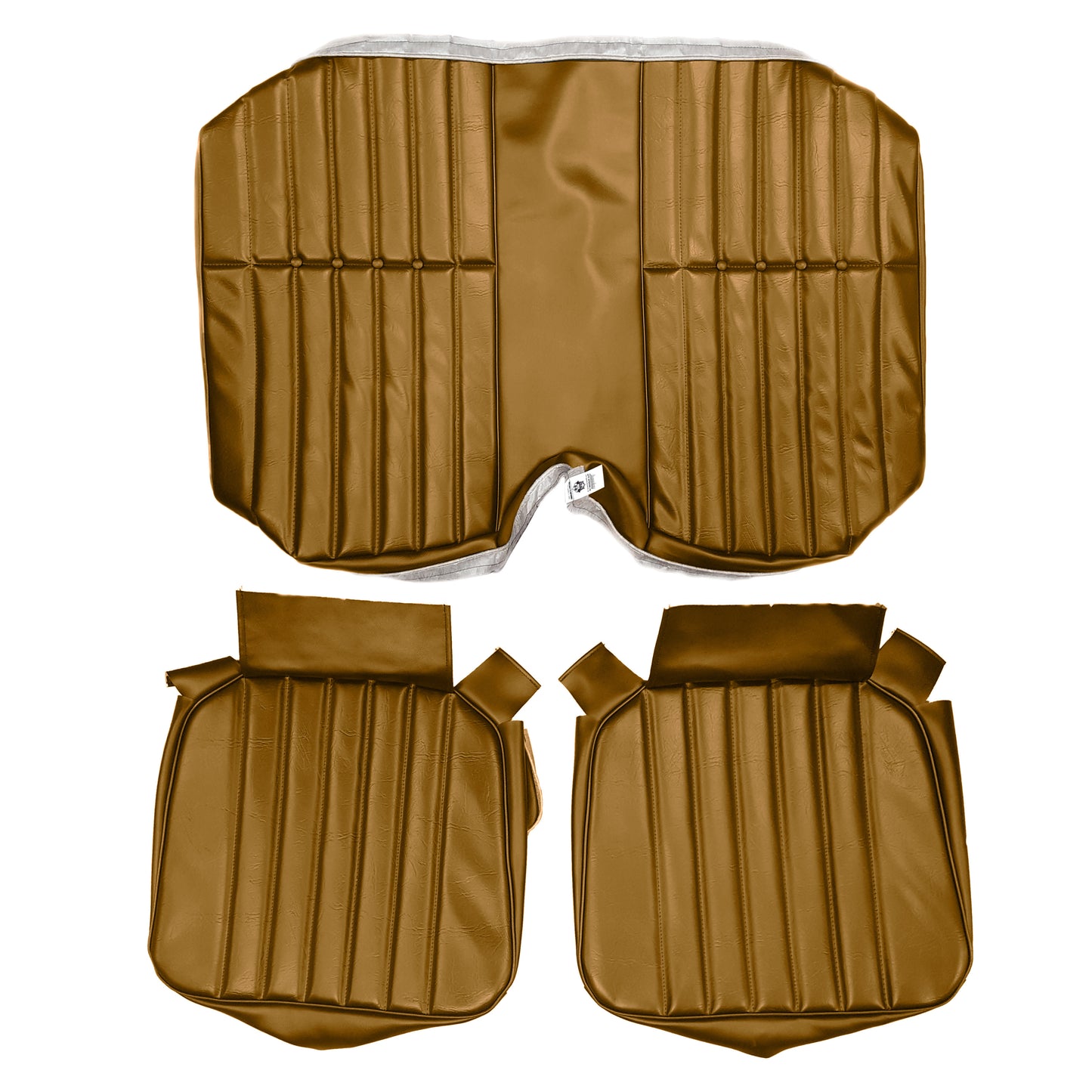 72 CAMARO "STANDARD" HARDTOP REAR UPHOLSTERY - TAN