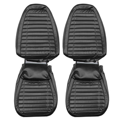 72 FIREBIRD/TRANS AM "DELUXE" BUCKET SEAT UPHOLSTERY - BLACK