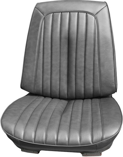 72 GTO/LEMANS SPORT BUCKET SEAT UPHOLSTERY - PEWTER