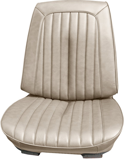 72 GTO/LEMANS SPORT BUCKET SEAT UPHOLSTERY - WHITE