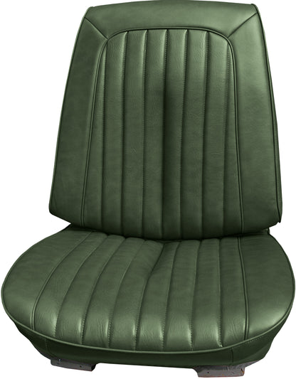 72 GTO/LEMANS SPORT BUCKET SEAT UPHOLSTERY - GREEN