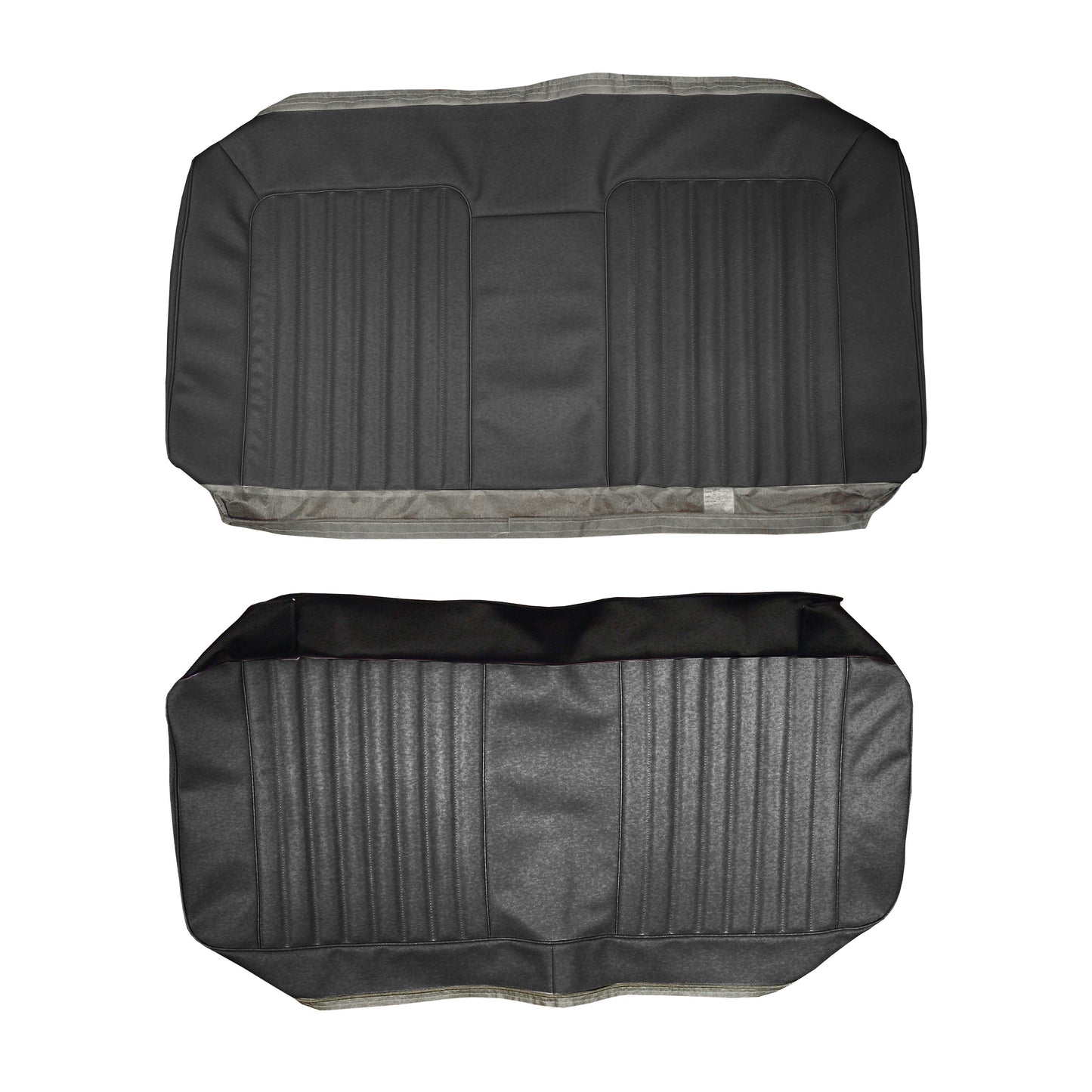 72 GTO/LEMANS SPORT HARDTOP REAR UPHOLSTERY - BLACK