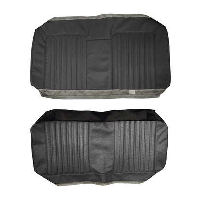 72 GTO/LEMANS SPORT HARDTOP REAR UPHOLSTERY - BLACK